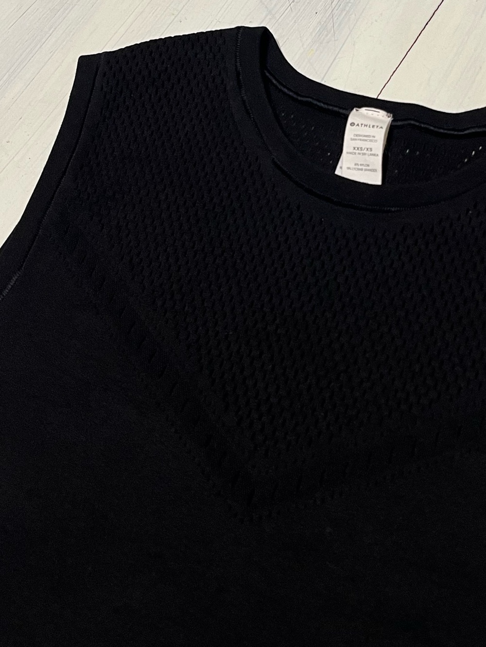 Athleta Pavana Crop Crop Tank Black Sz XXS/XS - Picture 4 of 7